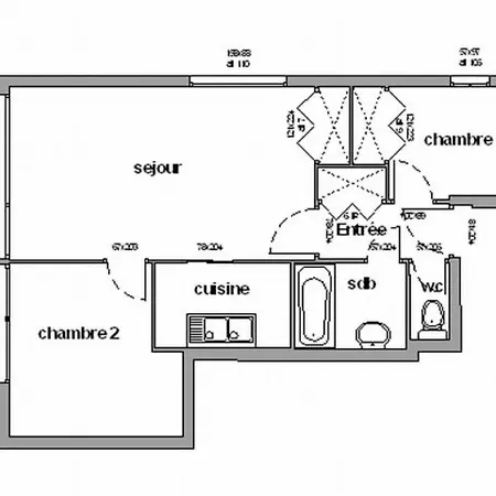 Appartement Appartement Chamrousse, 3 pièces, 6 personnes - FR-1-340-17 *